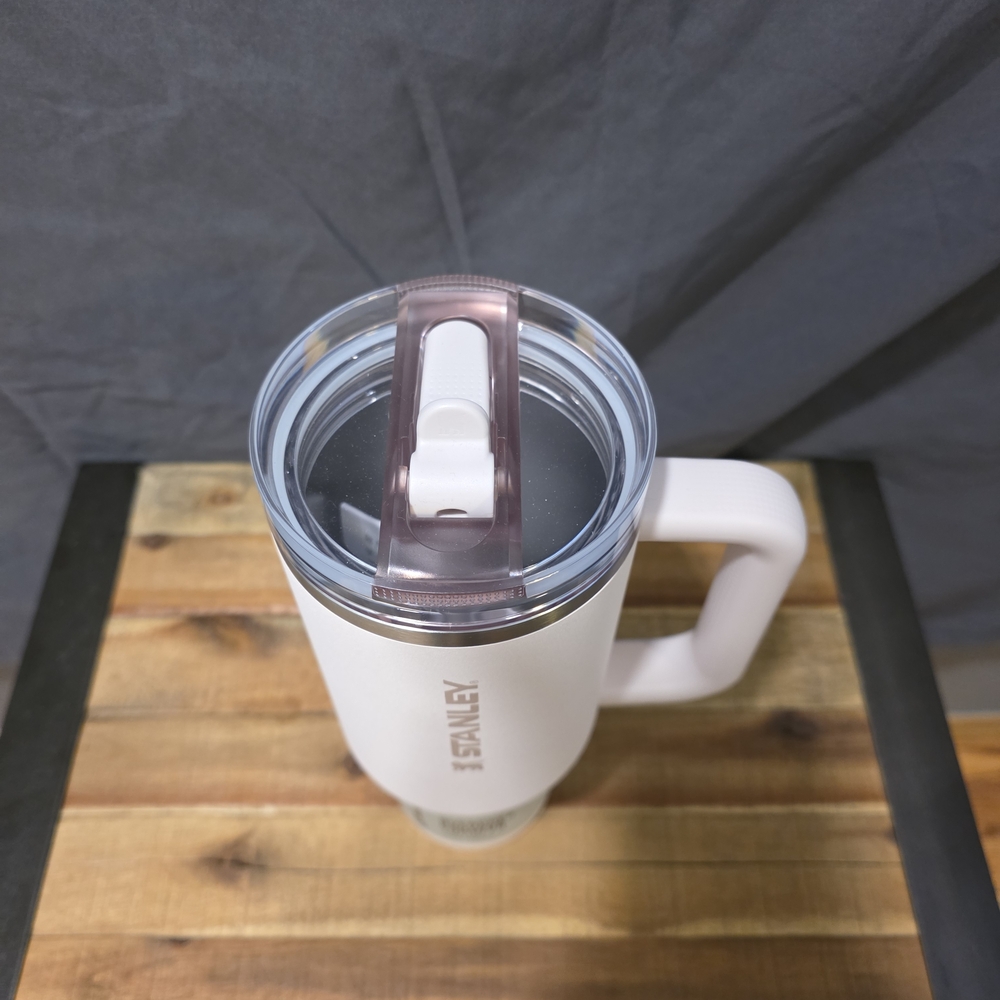 Stanley White Travel Mug with Handle